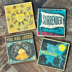 LIVE THE LOVE - Single Cover Artwork Coaster Set