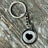 LIVE THE LOVE - Heart Logo Keychain