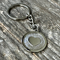 LIVE THE LOVE - Heart Logo Keychain