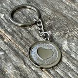 LIVE THE LOVE - Heart Logo Keychain