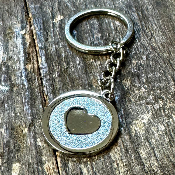 LIVE THE LOVE - Heart Logo Keychain