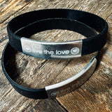 LIVE THE LOVE - Rubber/Metal bracelet