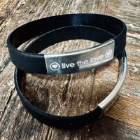 LIVE THE LOVE - Rubber/Metal bracelet