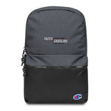 The Faith and Gasoline Piano Version Embroidered Champion Backpack