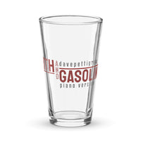 The Faith and Gasoline Piano Version Shaker pint glass