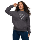 Love Is Here Unisex eco raglan hoodie