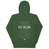 The Live the Love Logo & Lyric Front/Back Unisex Hoodie