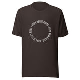 The Hope Never Quits Circle Unisex t-shirt