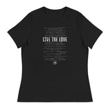 The Live the Love Lyric Women's Relaxed T-Shirt