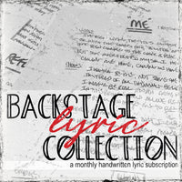 Backstage LYRIC Collection - MONTHLY SUBSCRIPTION