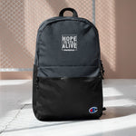 The Hope Is Still Alive Embroidered Champion Backpack